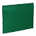 превью Папка на резинках BRAUBERG «Office», зеленая, до 300 листов, 500 мкм