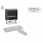 Штамп самонаборный NEW Printer С20-Set 4 стр.14×38мм 1 касса корпус черный