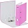 Папка-регистратор 75мм Attache Neon А4 розовый б/мет уголка, лам картон