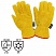 превью Перчатки рабочие Диггер спилковые желтые (утепленные, размер 10.5)