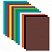 превью Картон цветной А4 немелованный, 12 листов 12 цветов, в пакете, ПИФАГОР, 200×283 мм