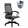 Кресло офисное МЕТТА «К-9» пластикпрочная сеткасиденье и спинка регулируемыечерное