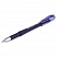 превью Ручка гелевая BRAUBERG «Impulse», корпус синий, игольчатый пишущий узел 0.5 мм, резиновый держатель, синяя