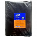 Мешки для мусора на 160 л Luscan черные (ПВД, 65 мкм, 10 шт, 90×120 см)