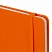 превью Блокнот в клетку с резинкой А5 (148×218 мм), 80 л., балакрон оранжевый BRAUBERG «Metropolis»