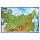 Карта России физическая 116×80 см1:7.5Мс ламинациейинтерактивнаяевроподвесBRAUBERG112393