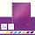 Блокнот Leitz WOW А4 80 листов фиолетовый в клетку на пружине (240х307 мм)