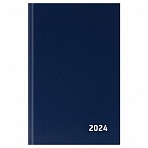 Ежедневник датированный 2024г., A5, 168л., бумвинил, OfficeSpace, синий