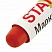 превью Маркер промышленный STAFF ПМ-100, твердый, для любых неровных поверхностей, -20 до +40С, красный