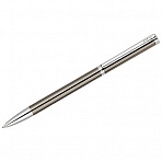 Ручка шариковая Delucci «Stella», синяя, 1.0мм, корпус оружейный металл/серебро, кристал, подар. уп. 