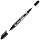 Маркер перманентный Luxor «100» черный, пулевидный, 1-2мм