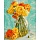 Картина по номерам на холсте ТРИ СОВЫ «Желтый букет», 40×50, с акриловыми красками и кистями