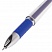 превью Ручка гелевая BRAUBERG «Geller», корпус прозрачный, игольчатый пишущий узел 0.5 мм, резиновый держатель, синяя
