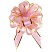превью Бант шар Красивый узор, 5 см, розовый с золотой окантовкой, БЛ-6874