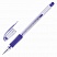 превью Ручка гелевая с грипом CROWN «Hi-Jell Needle Grip», СИНЯЯ, узел 0.7 мм, линия письма 0.5 мм