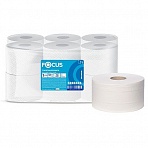 Бумага туалетная д/дисп Focus Jumbo Premium 2сл белцел150м 12рул/уп 5060405