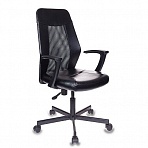 Кресло офисное Easy Chair 225 черное (искусственная кожа/сетка/металл)