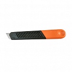 Нож Альфа канцелярский 18 мм с фиксатором оранжевый