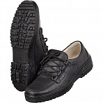 Полуботинки Танго женские ПУ на шнурках, черные, размер 37