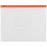 превью Папка-конверт на молнии OfficeSpace A5, прозрачная, 150мкм, молния красная