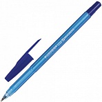 Ручка шариковая масляная BRAUBERG «Assistant», СИНЯЯ, корпус тонированный, 0.7 мм, линия письма 0.35 мм