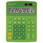 Калькулятор настольный BRAUBERG EXTRA-12-DG (206×155 мм), 12 разрядов, двойное питание, ЗЕЛЕНЫЙ