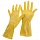 Перчатки резиновые хозяйственные OfficeClean Универсальные, р. L, желтые, пакет с европодвесом