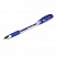 превью Ручка гелевая BRAUBERG «Geller», корпус прозрачный, игольчатый пишущий узел 0.5 мм, резиновый держатель, синяя