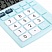 превью Калькулятор настольный BRAUBERG ULTRA PASTEL-08-LB, КОМПАКТНЫЙ (154×115 мм), 8 разрядов, двойное питание, ГОЛУБОЙ