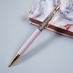Ручка шариковая автоматическая MESHU «Lilac sand» синяя, 1.0мм