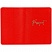 превью Обложка для паспорта OfficeSpace «Naples», кожа, красный, тиснение фольгой