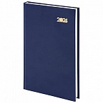 Ежедневник датированный 2024 145×215мм, А5, STAFF, обложка бумвинил, синий
