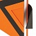 превью Ежедневник недатированный А5 (138×213 мм) BRAUBERG «Waves», 160 л., кожзам, оранжевый/черный