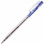 Ручка шариковая автоматическая STAFF, СИНЯЯ, корпус прозрачный, узел 0.7 мм, линия письма 0.35 мм