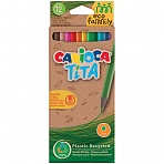 Карандаши цветные пластиковые Carioca «Tita. EcoFamily», 12цв., заточен., картон, европодвес