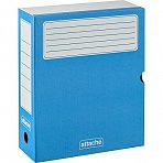 Короб архивный гофрокартон Attache 255×320×100 мм синий (5 штук в упаковке)