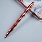 Ручка шариковая автоматическая MESHU «Rose gold» синяя, 1.0мм