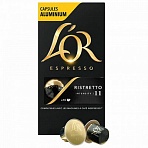Кофе в капсулах L'OR «Espresso Ristretto», капсула 5.2 г, 10 алюм. капсул, для машины Nespresso
