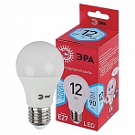 Лампа светодиодная ЭРА, 12(70)Вт, цоколь Е27, груша, нейтральный белый, 25000 ч, LED A60-12W-4000-E27