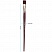 превью Кисть художественная синтетика бордовая Гамма «Вернисаж», плоская №22, длинная ручка