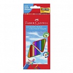 Карандаши цветные Faber-Castell eco 12 цветов трехгранные