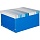 Короб архивный для хран. Attache 430×330х220 син+син. полос клепк кашир. карт