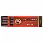 Сепия Koh-I-Noor «Gioconda», коричневая светлая, стержень, 5.6мм, 6шт., пластик короб