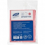 Салфетки хозяйственные Luscan Professional вискоза 38×30 см 90 г/кв. м розовые 5 штук в упаковке