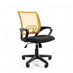 Кресло офисное Easy Chair 304 TC черное/желтое (ткань/сетка/пластик)