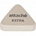 превью Ластик треугольный Attache Extra, натуральный каучук, 40×38x10мм, белый