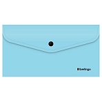 Папка-конверт на кнопке Berlingo «Instinct» С6, 200мкм, аквамарин