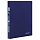Папка с боковым металлическим прижимом и внутренним карманом BRAUBERG 'Диагональ', темно-синяя, до 100 листов, 0,6 мм