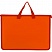 превью Папка-портфель пластиковая Attache Neon А4+ оранжевая (340×40×245 мм, 1 отделение)