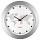Часы настенные ход плавный, Troyka 51570523, круглые, 30×30×5, серебристая рамка